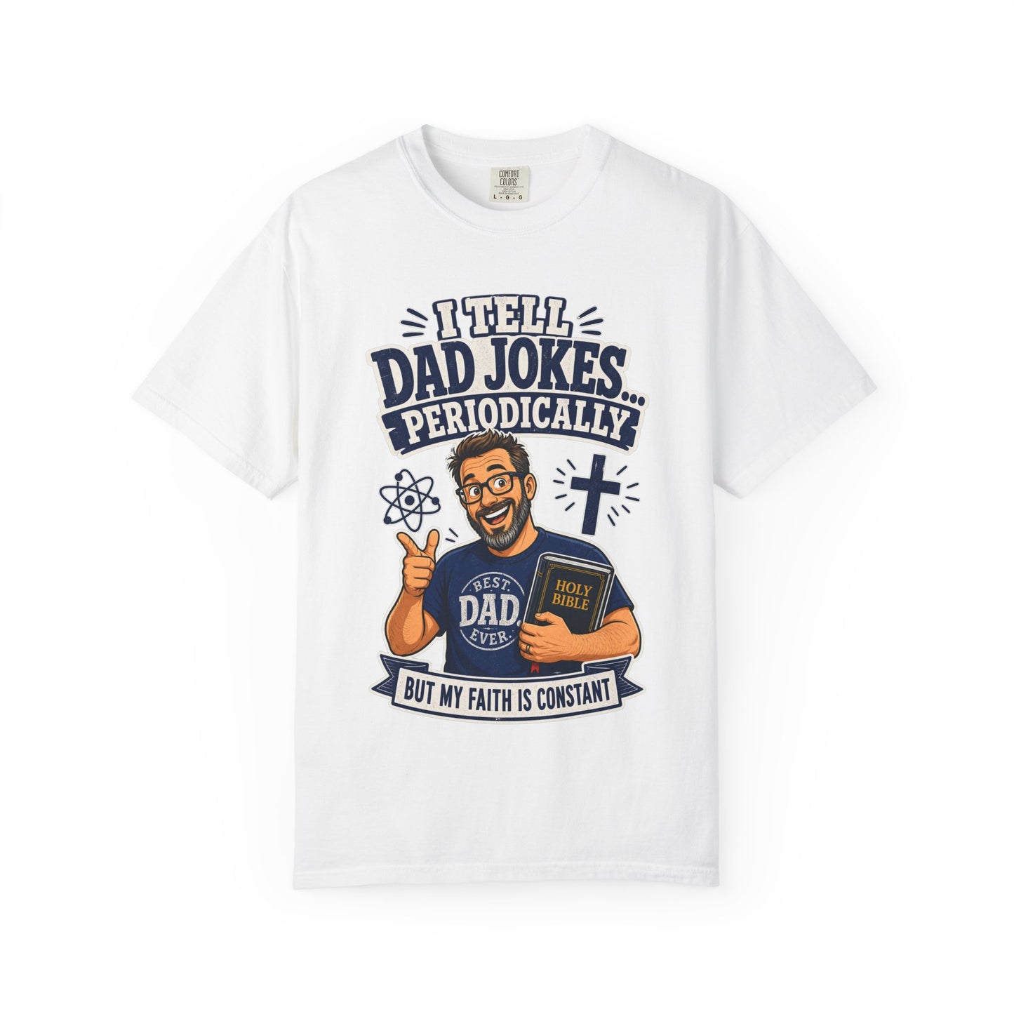 Dad Jokes Periodically T-Shirt — Christian Dad Funny Graphic Tee